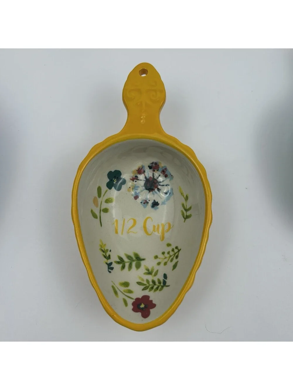The Pioneer Woman Willow 4 Pc Ceramic Nesting Measuring Cups Scoops Floral B-188